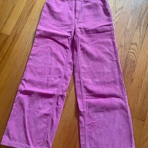 BDG pink/fuschia corduroy wide leg pants 25